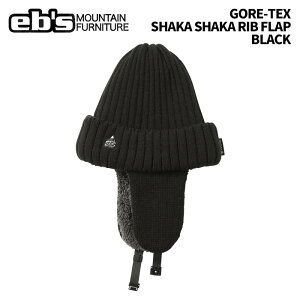 eb's �G�r�X GORE-TEX SHAKA SHAKA RIB FLAP BLACK �S�A�e�b�N�X�V���J�V���J���u�t���b�v �L���b�v �r�[�j�[ 25-26���f��