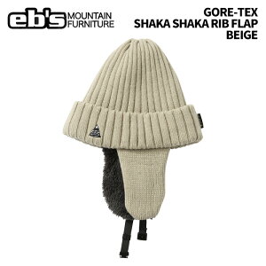 eb's �G�r�X GORE-TEX SHAKA SHAKA RIB FLAP BEIGE �S�A�e�b�N�X�V���J�V���J���u�t���b�v �L���b�v �r�[�j�[ 25-26���f��