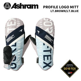 ASHRAM PROFILE LOGO MITT LT.BROWN/LT.BLUE プロファイルロゴ・ミトン ASRM24W08 24-25モデル アシュラム グローブ