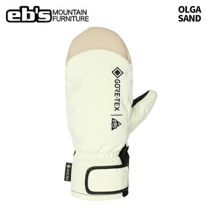 eb's【24/25・OLGA:SAND】エビス オルガ グローブ 3WAY インナーグローブ付随 耐水 防水 保温 スノーボードグローブ