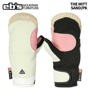 eb's【24/25・THE MITT:SAND/PK】エビス グローブ ザミット 耐水 防水 保温 スキー スノボ スノーボード ウィンターグローブ GORE-TEX