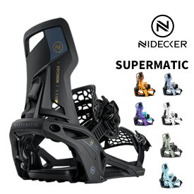NIDECKER ナイデッカー スノーボード ビンディング SUPERMATIC DROPINシステム(HYBRIDストラップ) 24-25 モデル