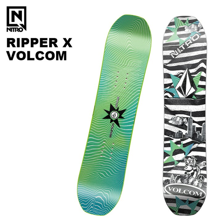 楽天市場】NITRO ナイトロ スノーボード 板 RIPPER X VOLCOM 24-25 