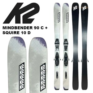 K2 ケーツー スキー板 MINDBENDER 90C W + SQUIRE 10 D ビンディングセット 24-25 モデル レディース