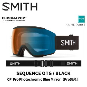 SMITH X~X S[O SEQUENCE OTG / BLACK / CP PRO PHOTOCHROMIC BLUE MIRROR 25-26 f