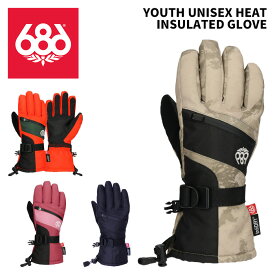 子供用　686 シックスエイトシックス YOUTH UNISEX HEAT INSULATED GLOVE 25-26モデル ジュニア　M2WGLV501