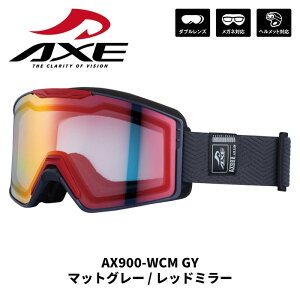 AXE �A�b�N�X �S�[�O�� AX900-WCM GY �}�b�g�O���[ / ���b�h�~���[ 25-26���f��