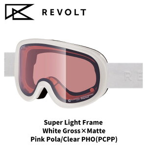 REVOLT ���{���g �S�[�O�� Super Light Frame White Gross×Matte Pink Pola/Clear PHO(PCPP) 25-26���f��