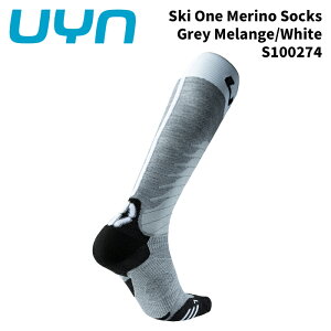 UYN S100274 �E�B�� �\�b�N�X Ski One Merino Socks Grey Melange/White 25-26���f��