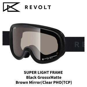 REVOLT ���{���g �S�[�O�� SUPER LIGHT FRAME Black GrossxMatte Brown Mirror/Clear PHO(TCP) 25-26���f��