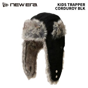 NEWERA �j���[�G�� KIDS TRAPPER CORDUROY BLK 25-26���f���@�A�E�g�h�A�@�g���b�p�[�@�t���C�g�L���b�v