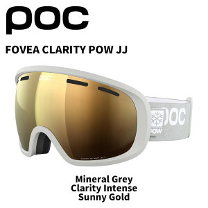 POC ポック ゴーグル FOVEA CLARITY POW JJ/Mineral Grey/Clarity Intense/Sunny Gold/40432 25-26 モデル