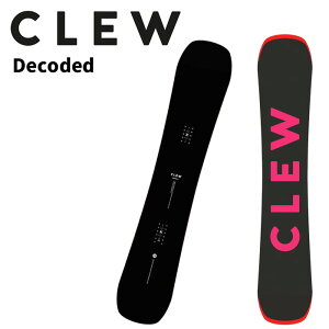 CLEW �N�����[ �X�m�[�{�[�h �� Decoded BLACK/PINK 25-26 ���f��