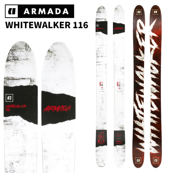 楽天市場】ARMADA アルマダ スキー板 WHITEWALKER 116 板単品 25-26 