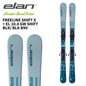 ELAN �G���� �X�L�[�� FREELINE SHIFT X + EL 10.0 GW SHIFT BLK/ BLK �r���f�B���O�Z�b�g 25-26���f��