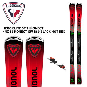 ROSSIGNOL ���V�j���[�� �X�L�[�� HERO ELITE ST TI KONECT + NX 12 KONECT GW �r���f�B���O�Z�b�g 25-26 ���f��