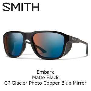 SMITH �X�~�X �T���O���X Embark / Matte Black / CP Glacier Photo Copper Blue Mirror 26-27���f�� �y�ԕi�����s���i�z
