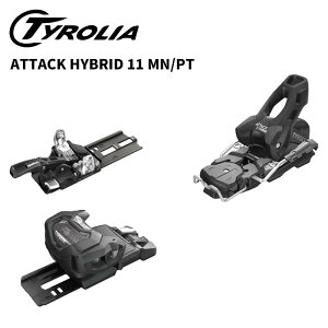 TYROLIA �`�����A �X�L�[ �r���f�B���O ATTACK HYBRID 11 MN/PT solid black/silver�i����l 3.0-11.0�j26-27���f���y�P�i�̔��s�z