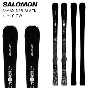 SALOMON �T������ �X�L�[�� S/MAX N°8 BLACK + M10 GW �r���f�B���O�Z�b�g 26-27���f�� ���f�B�[�X