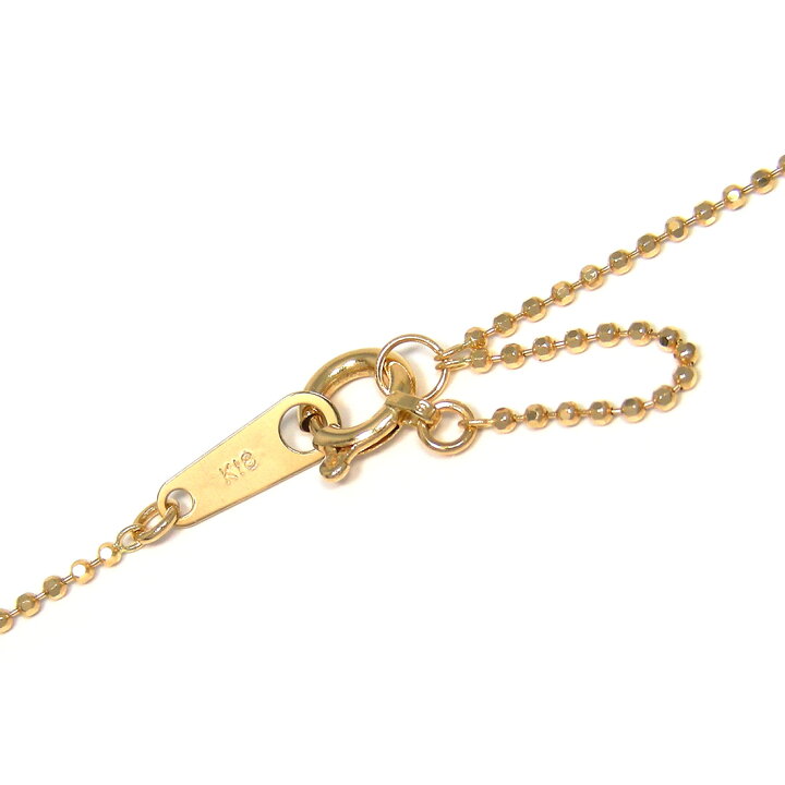 C82804) K18 ホールマーク750 覗き スクリューチェーン ネックレス 