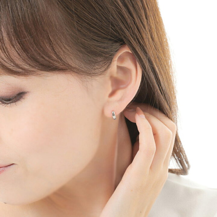 楽天市場】プラチナ フープピアス ピアス スナップ 甲丸 Pt900 幅2mm 