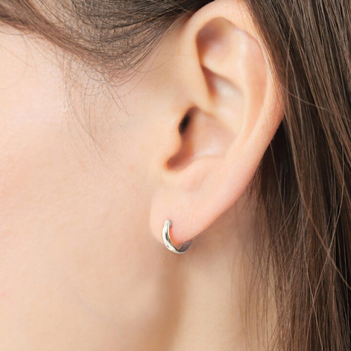 楽天市場】プラチナ フープピアス ピアス スナップ 甲丸 Pt900 幅2mm 