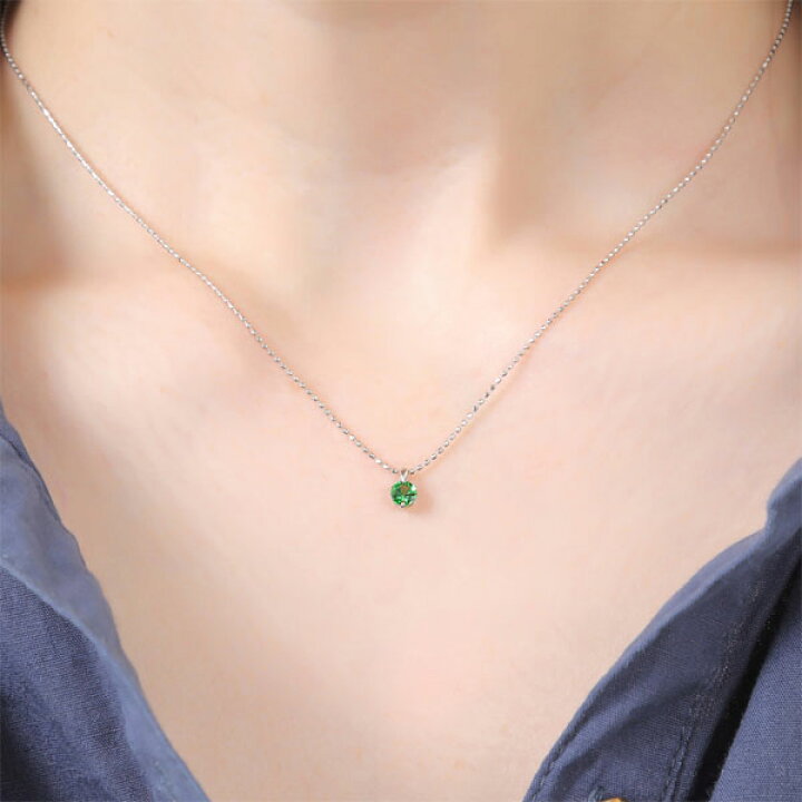 楽天市場】グリーンガーネット ネックレス Pt900 プラチナ 【カード  