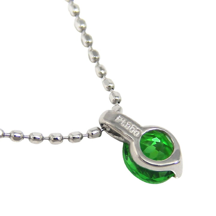 楽天市場】グリーンガーネット ネックレス Pt900 プラチナ 【カード  