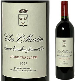 ●[2007] クロ・サン・マルタン [Chateau Clos Saint Martin] フランス ボルドー サンテミリオン ワイン 赤ワイン
