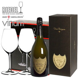 【送料無料】 ドン・ペリニヨン [2010] & リーデル・ヴィノム・シャンパングラスギフト （泡1、グラス2） ワイン ギフト 結婚祝 誕生日 プレゼント シャンパン ギフトセット ペアグラス グラス付 グラスセット シャンパングラス セット 。