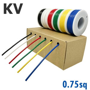 �d��6�F�Z�b�g KV 0.75SQ ���E�{�r���t�� �e�F3m 100V ��,��,��,��,��,�� AWG22 �ʐM�@��p�r�j���d�� FKK