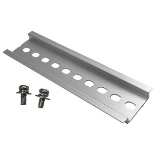DIN���[�� �X���b�g �A���~�j�E���� RoHS�Ή� 1�{ ����200mm×��35mm×����7.3mm �l�W(M4-10)×2�t��