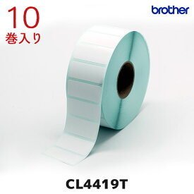 CL4419T 10巻セット ブラザー brother 熱転写ラベルプリンター用 プレカット紙ラベル ロール紙 Amazon偽造防止ラベル対応サイズ Transparency トランスペアレンシー 国内正規品