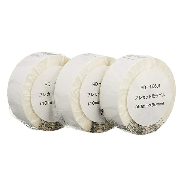 楽天市場】RD-U06J1 ブラザー プレカット紙ラベル 感熱ラベルロール紙  