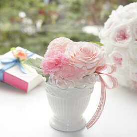 プティジョリー ピンク プリザーブドフラワー ギフト ブリザードフラワー フラワーギフト ブリザーブドフラワー プレゼント 母の日 ピンク