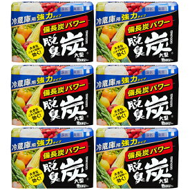 【6個セット】 エステー 脱臭炭 冷蔵庫用大型 240g Dashutan for Refrigerator 脱臭グッズ 冷蔵庫用 脱臭効果 脱臭アイテム 大型サイズ 240g におい対策 におい除去 冷蔵庫の匂い 防臭アイテム 冷蔵庫ケア 脱臭パワー 消臭グッズ キッチンのにおい 冷蔵庫のにおい消し