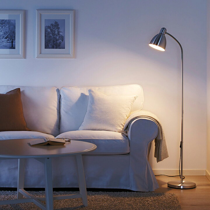 楽天市場 Ikea イケア Ikea イケア Lersta レールスタ ベッド サイド フロアランプ フロア ランプ 照明 Led Led電球 E26口金 球形 オパールホワイト 読書 アルミニウム おしゃれ スタンド リビング 寝室 子ども部屋 暮らしのセレクトショップ Flaack