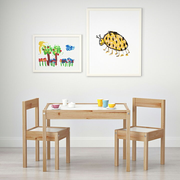 楽天市場 Ikea イケア Latt レット 子供用 机 椅子 セット おしゃれ 北欧 かわいい パイン ホワイト 白 勉強机 学習机 おすすめ シンプル キッズ 木製 子ども用テーブル チェア2脚付 ホワイト パイン材 暮らしのセレクトショップ Flaack