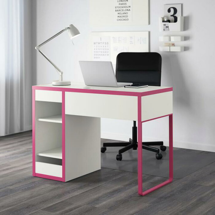 楽天市場 在庫限り Ikea イケア Micke ミッケ デスク 子供用 机 デスク おしゃれ 北欧 かわいい ピンク ホワイト 白 勉強机 暮らしのセレクトショップ Flaack