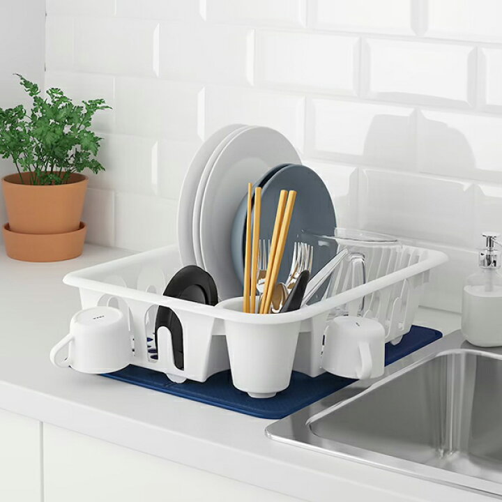 楽天市場】IKEA イケア NYSKOLJD ニーショリド 食器用水切りマット, ブルー44x36 cm 食器 水切り ラック スリム 折りたたみ シンクラック シンク上 キッチン キッチンラック キッチン収納 収納 棚 台所 おしゃれ : 暮らしのセレクトショップ flaack