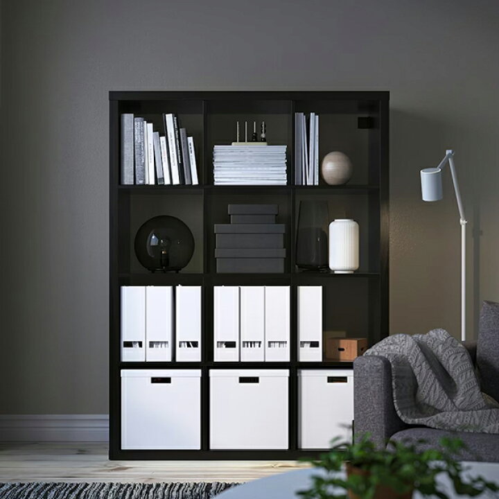 楽天市場 Ikea イケア 収納ユニット 収納ボックス 収納家具 シェルフユニット 壁面収納 収納棚 ブラックブラウン 黒 77 X 147 Cm Kallaxxカラックス おしゃれ 北欧 キャビネット 木製 木 タンス モダン リビング ウッドラック 収納 ラック チェスト オープンラック 食器
