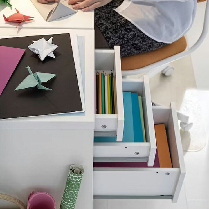 楽天市場 Micke ミッケ 引き出しユニット キャスター付き ホワイト 白 35 X 75 Cm Ikea イケア 収納棚 収納キャビネット 引き出し収納 キャスター付き 暮らしのセレクトショップ Flaack