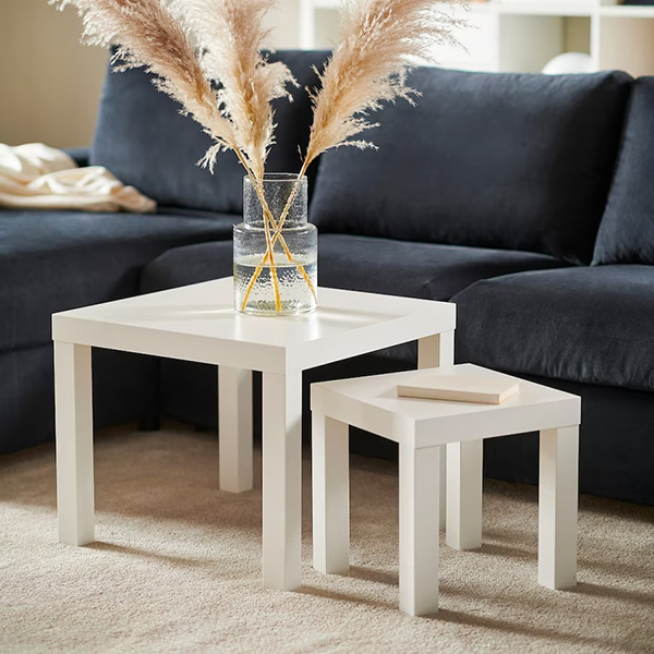 楽天市場】LACK ラック サイドテーブル ホワイト 35x 35cm IKEA イケア