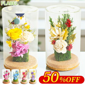 【全品半額】プリザーブドフラワー ガラスドーム ボトルフラワー ナチュラルボトル お祝い 花 誕生日 プレゼント 女性 母 親 祖母 妻 結婚祝い 退職祝い 新築祝い 開店祝い 結婚記念日 お花 ブリザードフラワー ギフト お祝い バラ おしゃれ