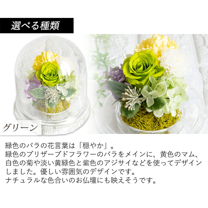 楽天市場 お供え お悔やみ 仏花 プリザーブドフラワー 花祈り ドーム アレンジメント 仏壇用 お供え花 命日 一周忌 三回忌 四十九日 花 法事 お供え物 ブリザードフラワー お盆 お彼岸 贈り物 Flabel