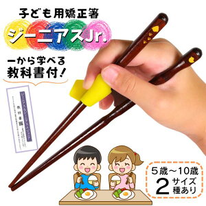 【5歳〜10歳まで】 矯正箸 子供 【子どものために考えられた本気のトレーニング箸】 FlaColle ジーニアスjr. 練習箸 子供用箸 こども しつけ箸 躾箸 箸使い 子供用 右利き 左利き 18cm 16.5cm 18cm 16.