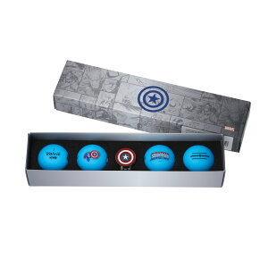 �y���K�㗝�X�z �S���t�{�[�� �{�[�� Volvik 4���� MARVEL PACK 3.0 CAPTAIN AMERICA 4BALL �}�[�J�[�Z�b�g �}�b�g�J���[�{�[�� VIVID