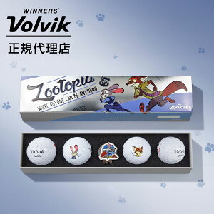 yzyK㗝XzfBYj[̃R{St{[4ƃ}[J[̃Zbg Volvik ZOOTOPIA 4BALL PACK AXIA