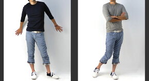 Tシャツメンズ7分袖クルーネックT/Cフライス丸首Tシャツ