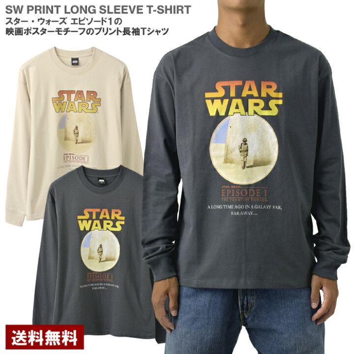 楽天市場】スターウォーズ エピソード1 長袖 Tシャツ ロンT メンズ 綿 